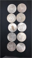10 Silver Morgan Dollars
