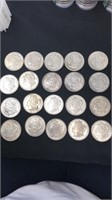 20 1921 Silver Morgan Dollars