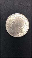 1921 D Morgan Silver Dollar Almost Uncirculated