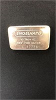 10oz Troy oz 999+ Fine Silver Bar C 187728