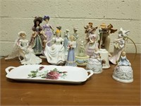 18 pcs. Porcelain Figurines & Statuettes
