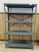Grey Metal Utility Shelf