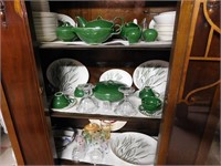 Contents of Cabinet-Dura Print Dishware
