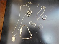Jewelry Lot-1-18K Gold Necklace, 14K Gold Bracelet