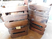 4 Wooden Fruit Crates