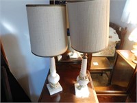 4 Lamps-2 Vintage, 2 Marble Base