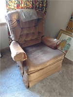 Vintage bronze recliner