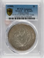 1908 Chihli Silver Coin PCGS XF-Details LM-465