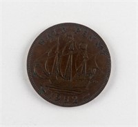 1952 United Kingdom Half Penny Bronze KM-868