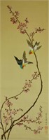 Yun Shouping 1633-1690 Watercolour on Silk Scroll