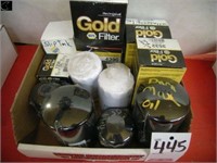 Box of misc oil and fuel filters