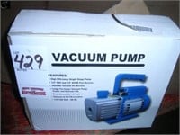 Unused vacuum pump