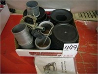 Box of misc hose ends, clamps and intake filters