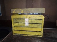 YELLOW TOOLBOX AND CONTENTS