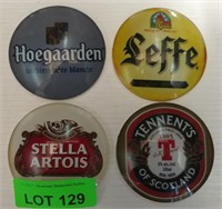 (4) Asst. Beer Tap Buttons