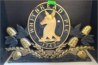 Whitbread PLC 1742 Cutout Beer Sign Very Unique