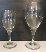 Wine Glasses - (16) Lg. & (3) Sm.