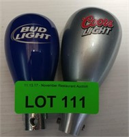 Coors & Bud Light Beer Taps