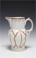 Pearl Ware Cabbage Leaf Pitcher, 18th Century