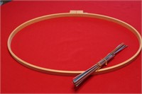 Embroidery Hoop and Knitting Needles