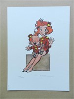 Janry. Illustration offset Petit Spirou 299ex