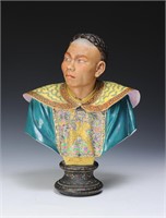 Bisque Bust of Han Chinese Man, European Make