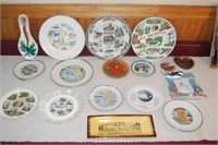 State and Travel Souvenior Plates