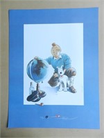Somon. Illustration Hommage à Hergé - 450ex N/S