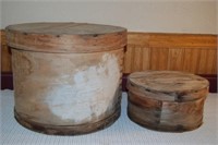 Two Vintage Cheese Boxes