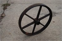 Large Cast Iron Wheel