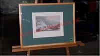 LITHOGRAPH "ICEBERG ADHERING TO ICY REEF" BACK