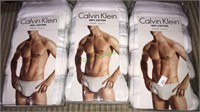 Calvin Klein men’s briefs, three packages with