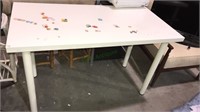 Children’s white work table, 29 47 x 24, (793)