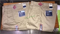 2-New dockers khaki pants, 34 x 32, with the