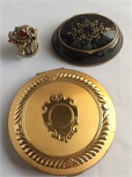 3 Compact or pill holders,