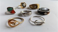 Rings (7), Avon, COP, 18K HGE, no gold or sterling