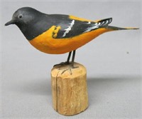 PETER PELTZ CARVING OF A BALTIMORE ORIOLE