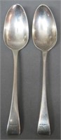 PR LATE 18TH C. ENGLISH SILVER TABLESPOONS