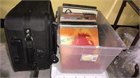 Tub of rock ‘n’ roll records including Santana,