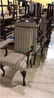 Set of 10 Hickory chair Queenanne armchairs,