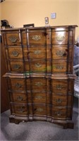 Drexel pine chest on chest, chippendale pulls,