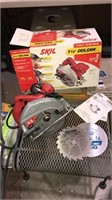 Skil 7 1/4 inch Skil saw with two blades in the