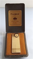 Flamex Fox Quartz Piezo Butane Lighter in case