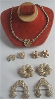 Necklace& earrings set & Brooches