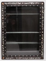 Chinese Hanging Display Cabinet, w Mother of Pearl