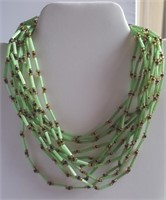 Bead woven necklaces, various colors & designs