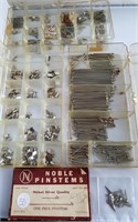 Necklace parts, metal hooks, pins, some sterling