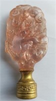 Lamp Finial, screw on base with Greek Key design