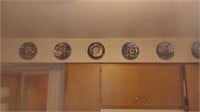 lot of 12 Danbury Mint collector plates w/COA