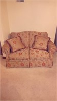 loveseat and matching pillows